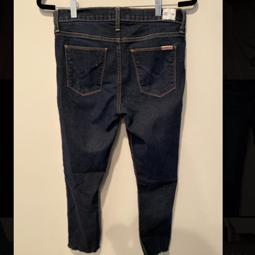 Hudson midrise Nico cropped dark blue skinny jeans - Picture 2 of 2